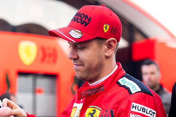 Why Do F1 Drivers Get Weighed? 3 Sebastian Vettel of Scuderia Ferrari during day three of F1 Winter Testing